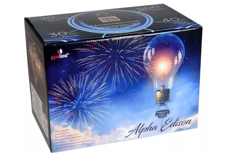 Pyroland Alpha Edison 25-Schuss-Feuerwerk-Batterie