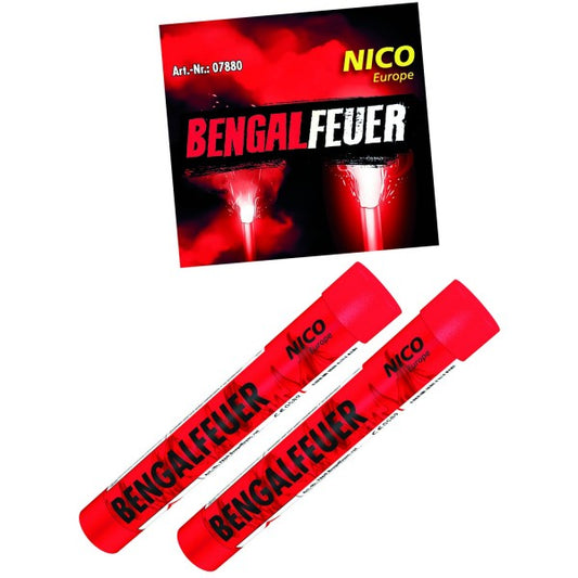 NICO Bengalfeuer, rot, 2er Btl., KAT F1