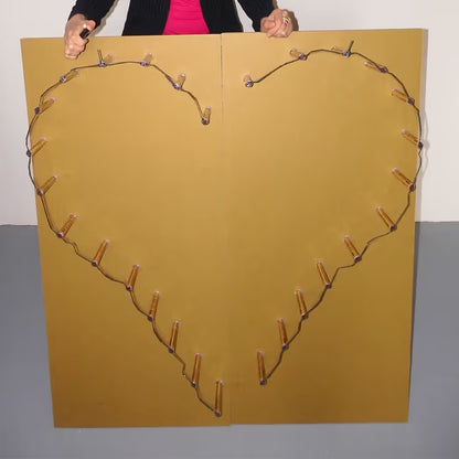 Brennendes Herz zur Hochzeit, Lichterbild