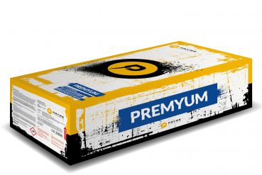 Pyroprodukt Fireworks Silvester Verbund- Feuerwerk "Premyum" 111 Schuss