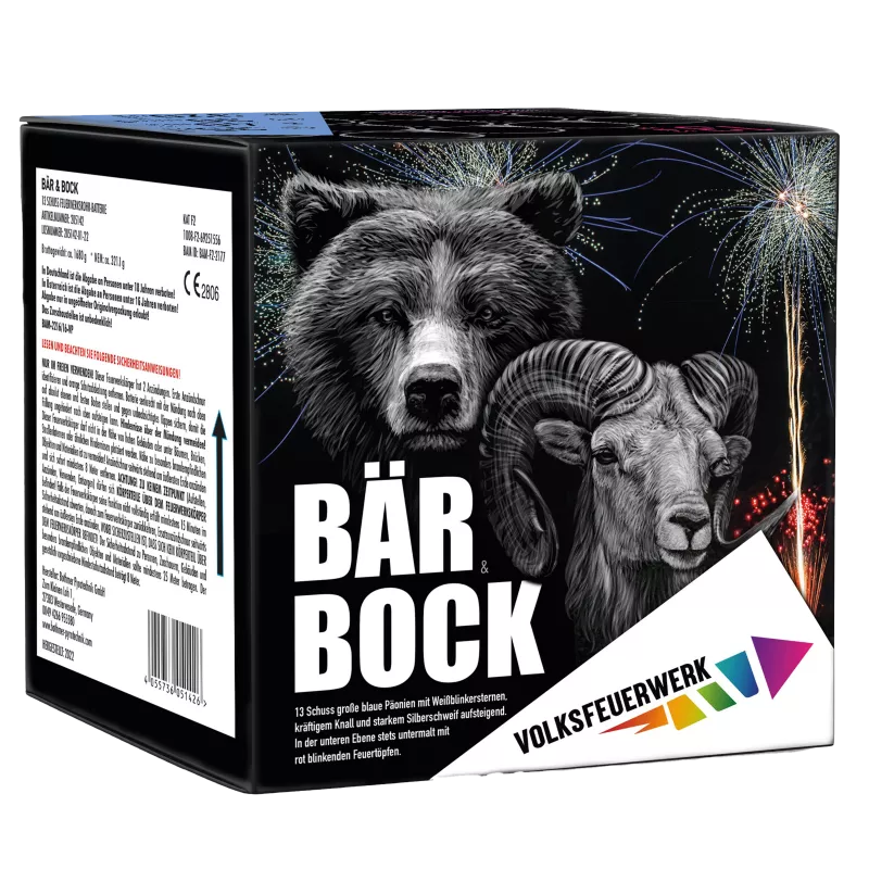 Pyroland Bär & Bock 13-Schuss-Feuerwerk-Batterie